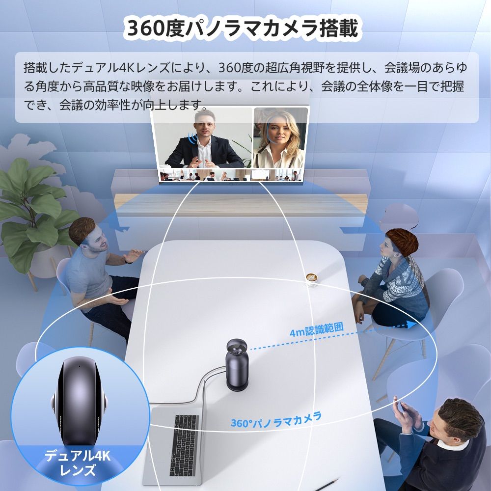 フォロー割&タイムセール | 新登場】 Emeet Meeting Capsule Pro Room