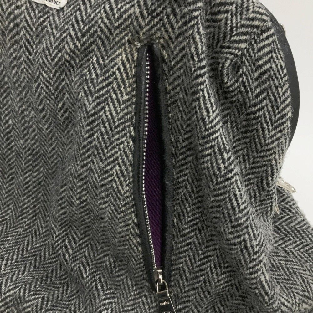 MUTA ムータ ×Harris Tweed 8 ハンドバッグ ヘリンボーン グレー系  [240101453129] ゴルフウェア ストスト MUTA ムータ ×Harris Tweed 8 ハンドバッグ ヘリンボーン グレー