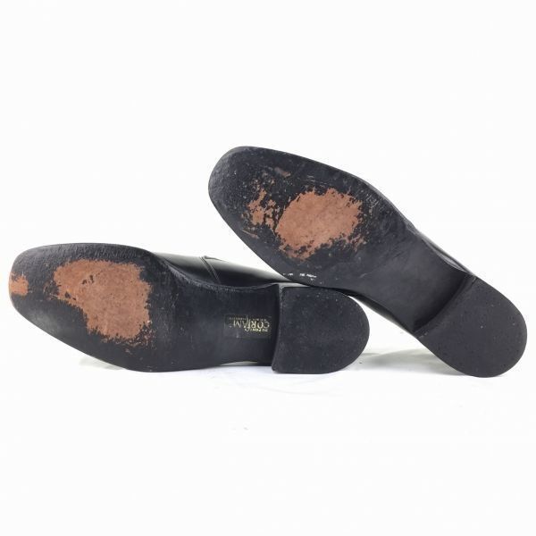 80s-90s?/Vintage　Mansfields【10.5D/B　28.0〈黒/BLACK/ブラック】　スリッポン　ビジネス　ヴァンプシューズ/men's 管NO.ZC-29 80s-90s?/Vintage Mansfields【10.5D/B 28.0〈黒/BLACK】 スリッポン