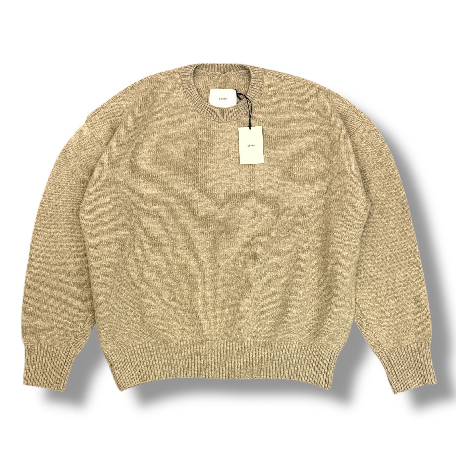 参考上代36300円 未使用品 stein EX Fine Lambs Crew Neck Knit LS 