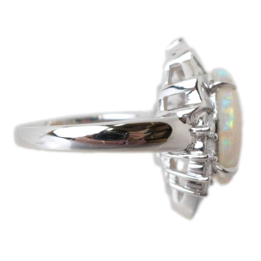 オパール リング 指輪 Pt900 プラチナ900 天然オパール 3.21ct 