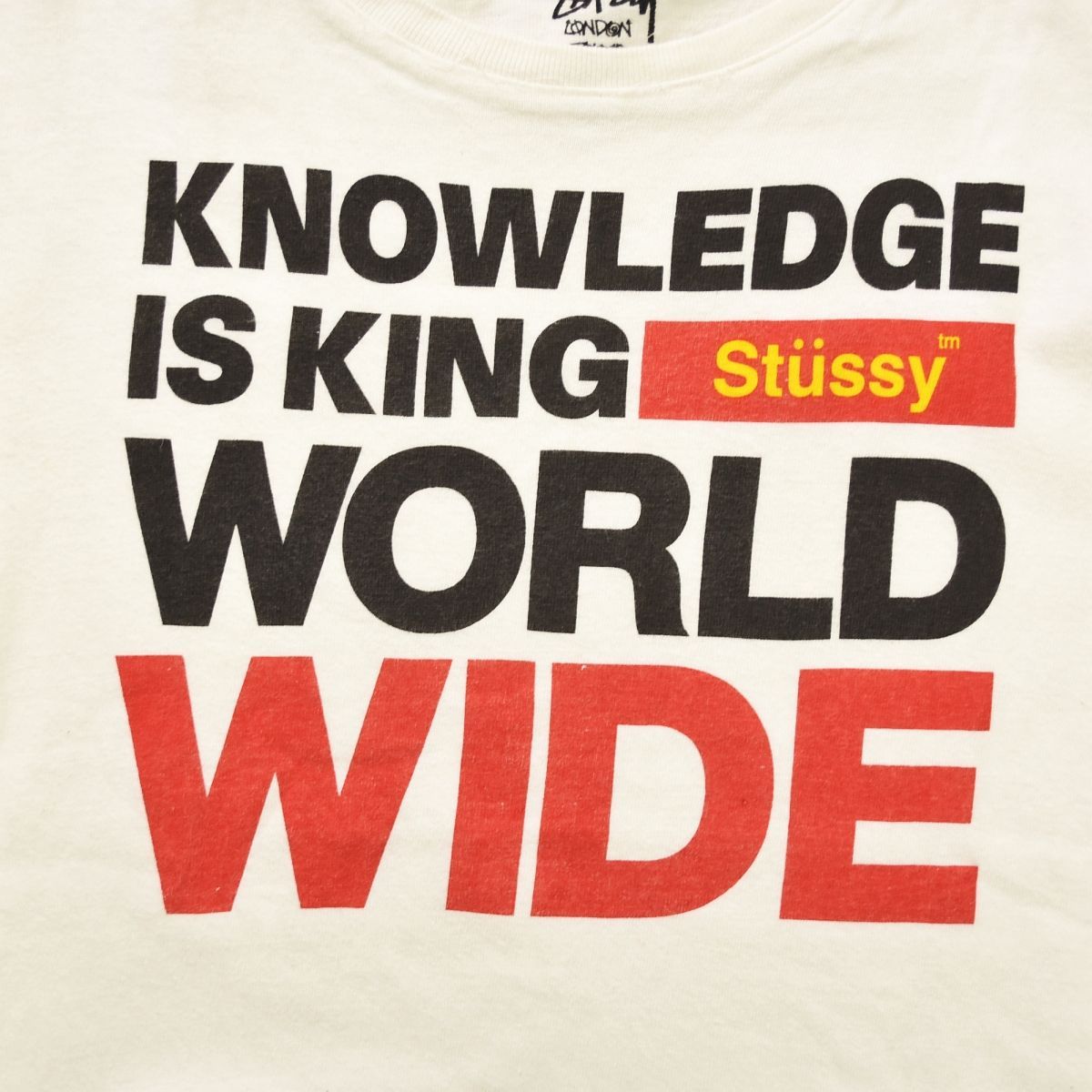 人気】 日本製 ステューシー STUSSY 『 KNOWLEDGE IS KING STUSSY 