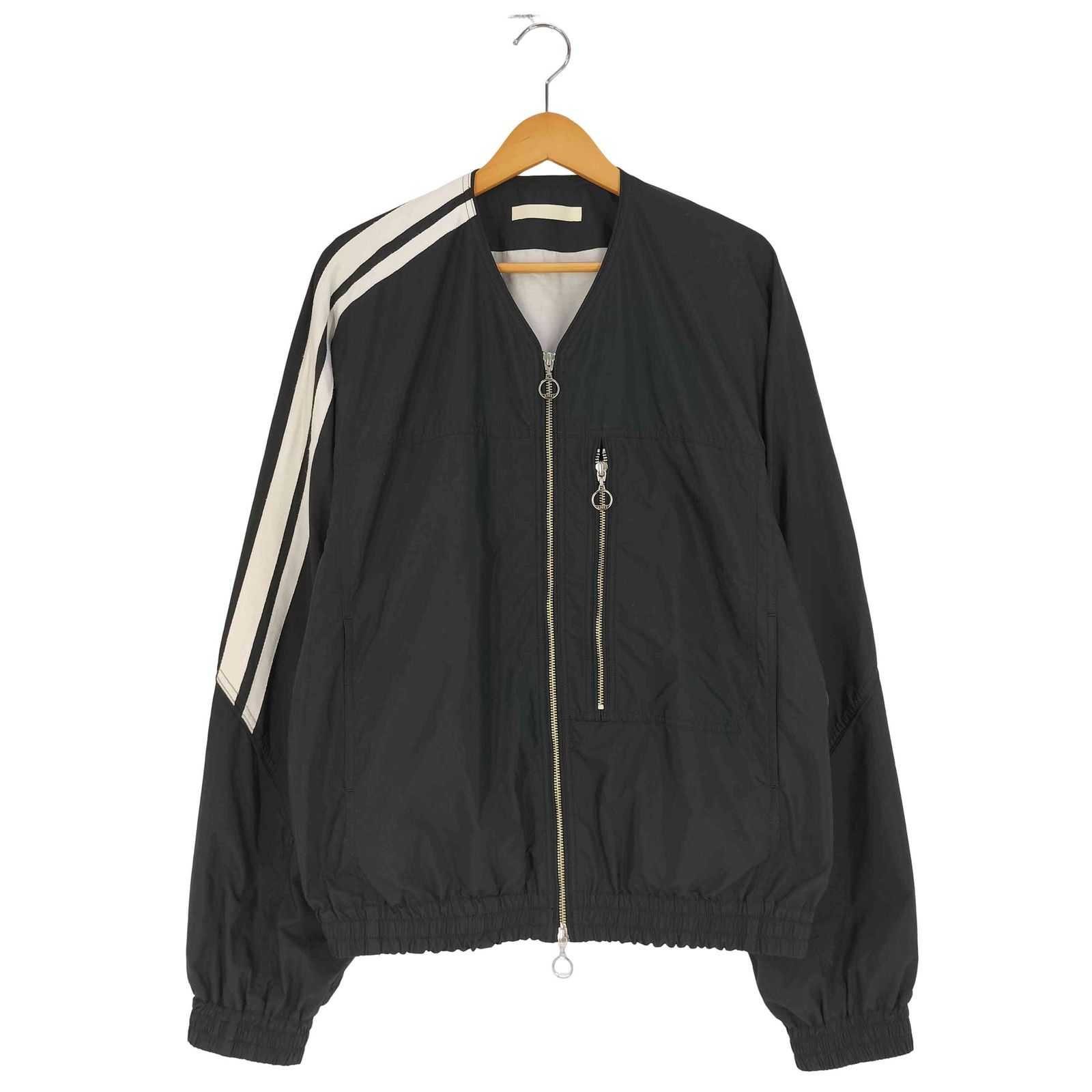 ユーズドフルギ USED古着 サイドライン ノーカラー ダブルジップ 