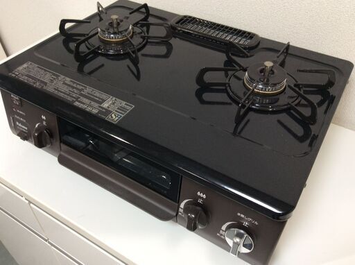 本体のみ パロマ 右強火 ガステーブル 都市ガス用 IC-S37BM-R-13A ブラウン系 2025年製 WWW_KANDAIZUMI_COM