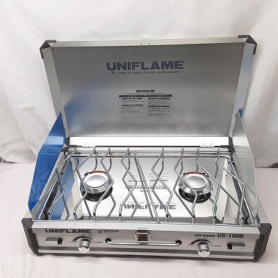 23k-418o【未使用】ユニフレーム UNIFLAME ツーバーナー バーベキュー