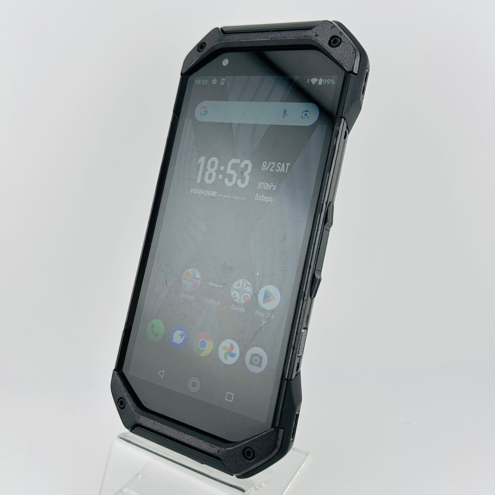 バッテリー良好 TORQUE 5G 128GB ブラック SIMフリー(simロック