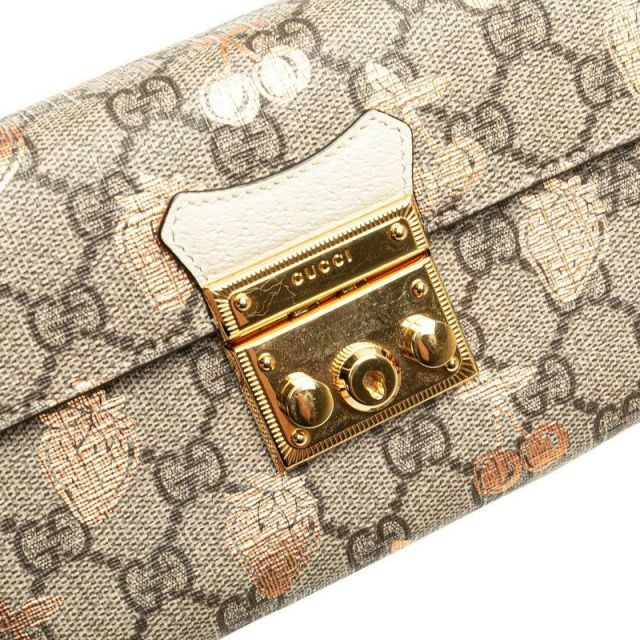 グッチ GGスプリーム パドロック ベリー プリント ミニ ショルダーバッグ ハンドバッグ 2WAY 652683 ベージュ PVC レザー GUCCI 【中古】 中古 グッチ GGスプリーム パドロック ベリー プリント ミニ