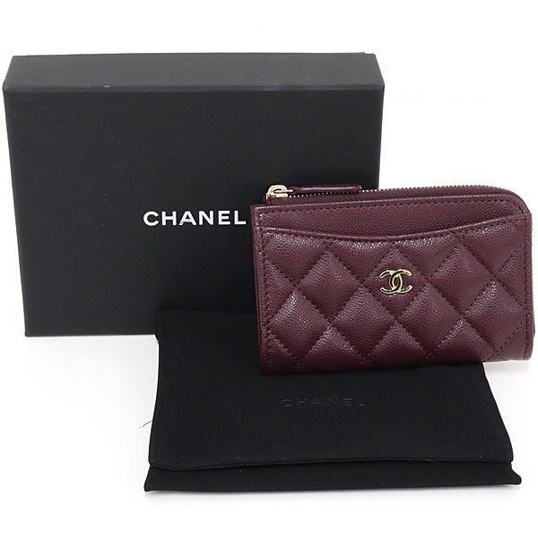 シャネル CHANEL クラシック ジップ カードケース コインケース 