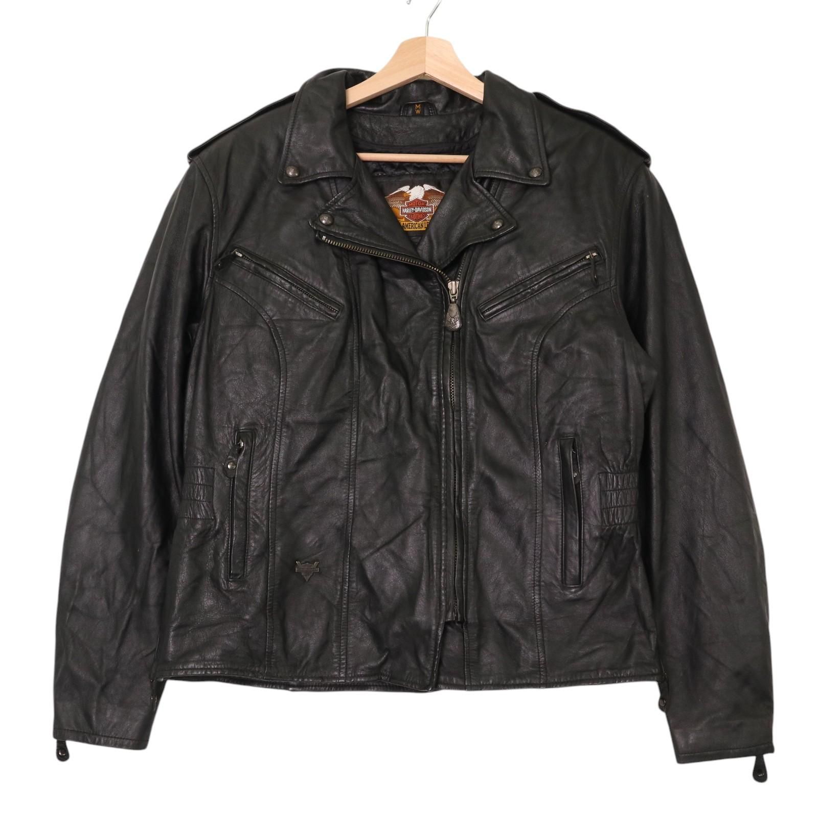 90年代 HARLEY DAVIDSON ハーレーダビッドソン レザーダブルライダース 