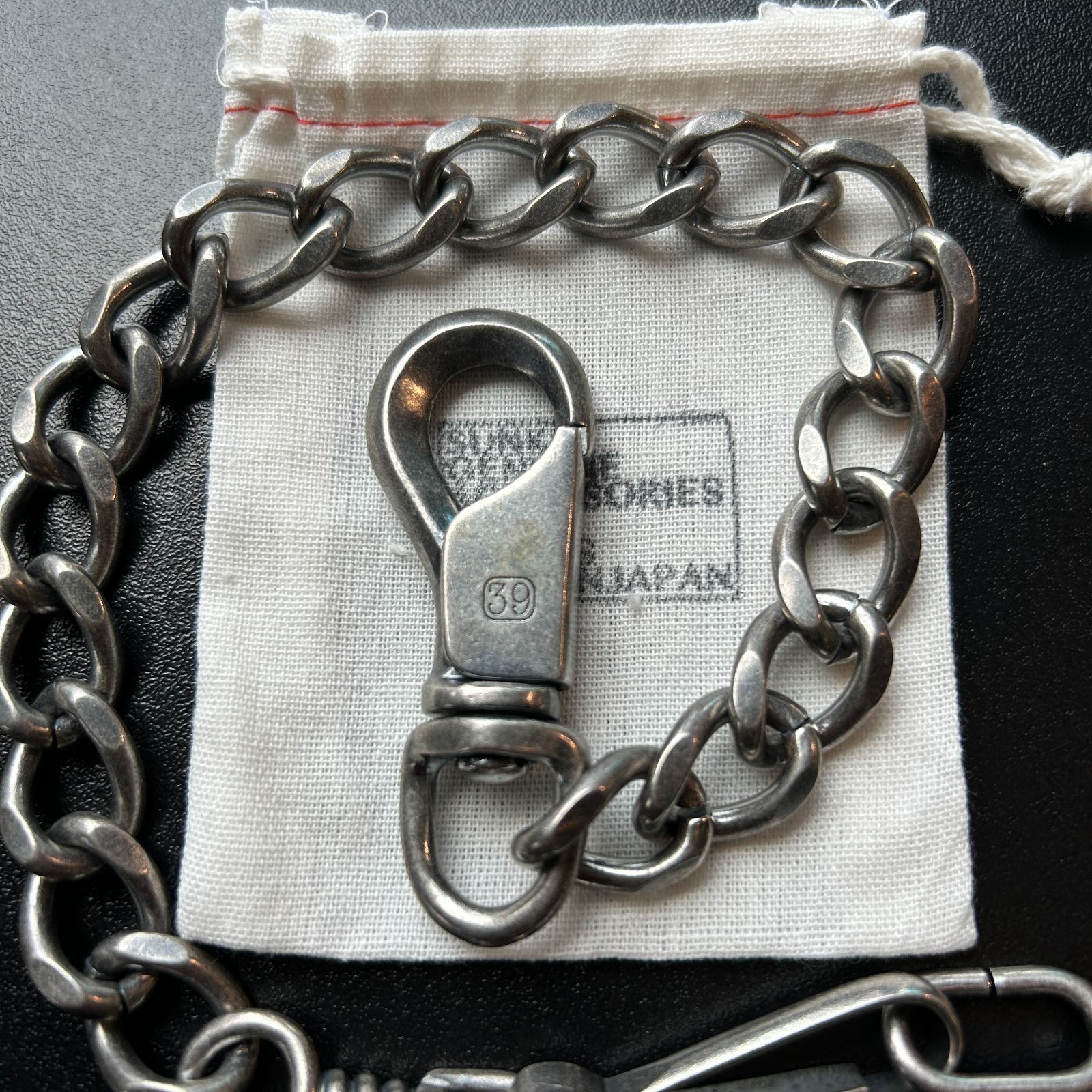 UNCROWD】 WALLET CHAINS 410㎜ シルバー UC-900 新品未使用 アン