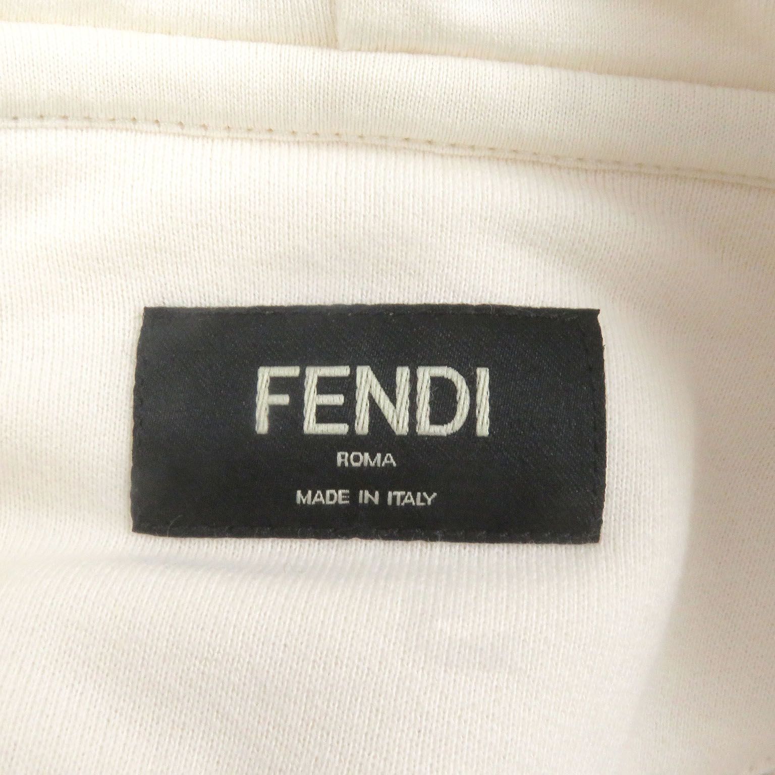 極美品□FENDI フェンディ FY1203 ロゴワッペン エンブロイダリー プル  