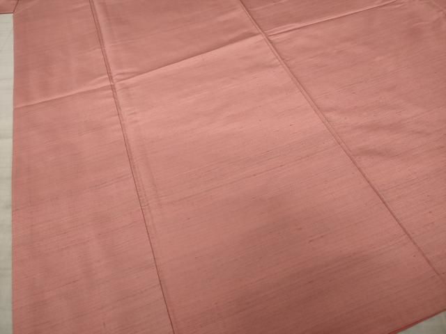 平和屋着物○紅花紬 米沢 霞文 正絹 逸品 AAAY9828ck