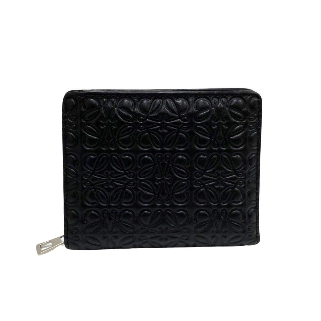 ほぼ未使用 箱付 LOEWE ロエベ リピートアナグラム ロゴ レザー 本革  