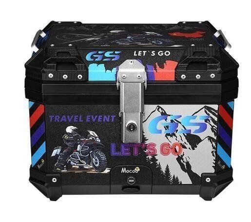 リアボックス 45L ブラック トップケース 持ち運び 大容量 ツーリングバックレスト付き