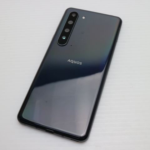 超美品 908SH AQUOS R5G ブラックレイ スマホ 白ロム 土日祝発送