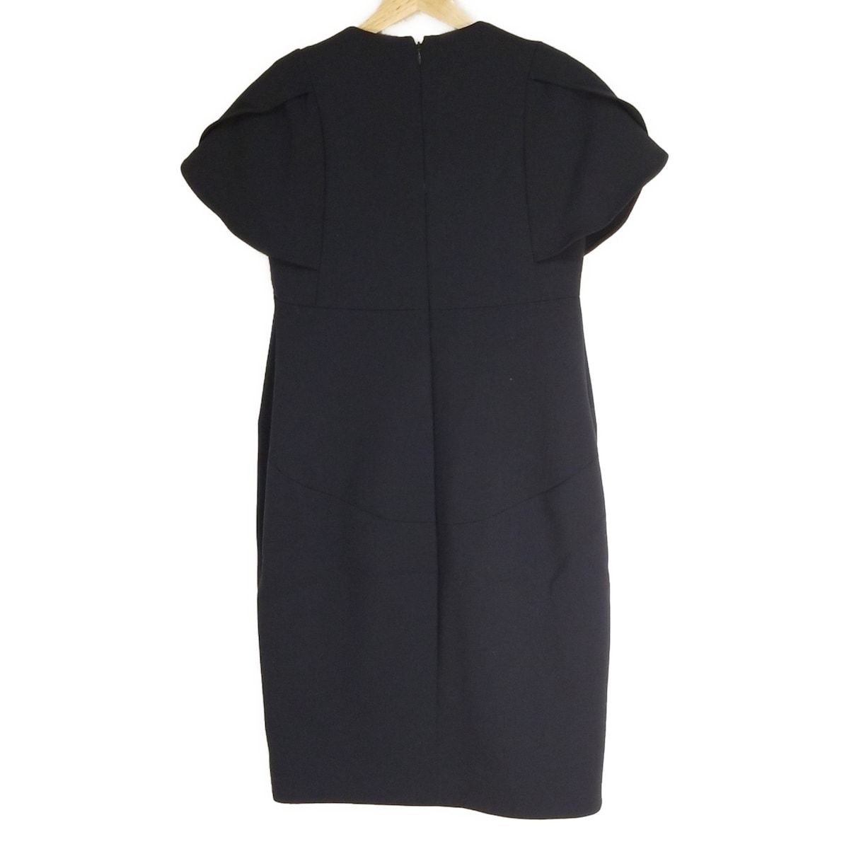 YOKO CHAN ヨーコ チャン ワンピース サイズ36 S レディース - 黒 半袖 ひざ丈 パール