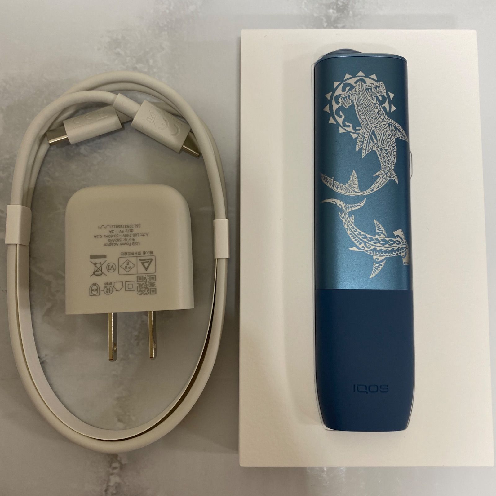 iQOS ILUMA ONE アイコス イルマ ワン トライバル シャーク 加工