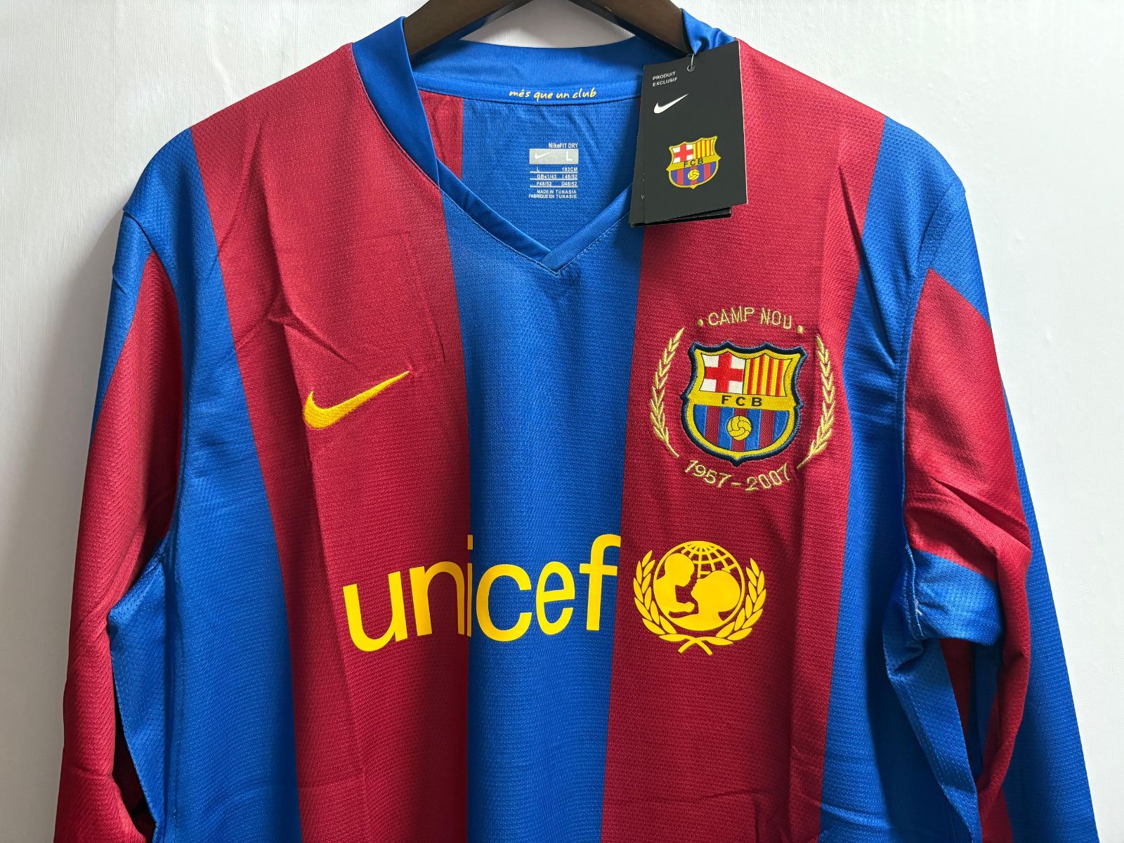 バルセロナ ロナウジーニョ #10 ゲームシャツ 06/07 ノーブランド