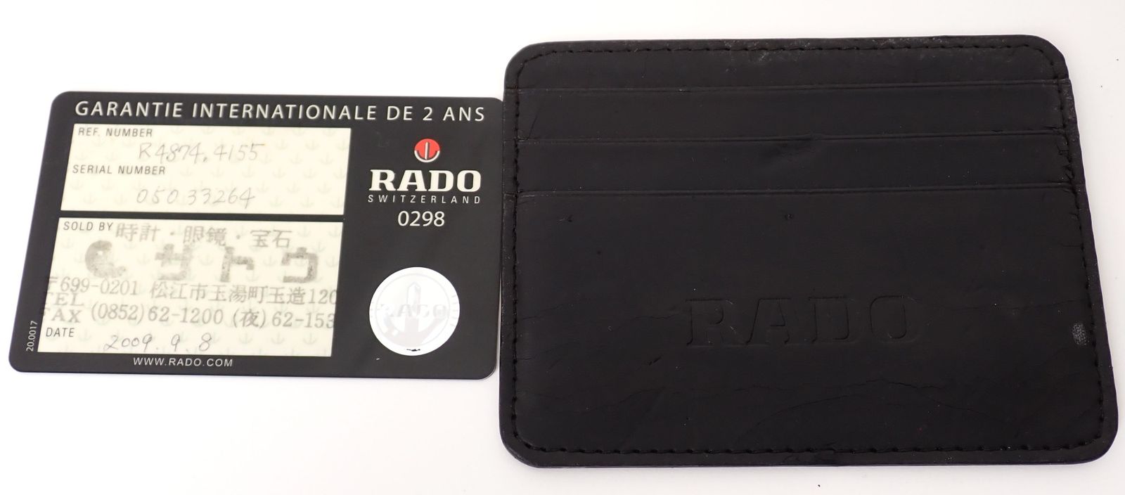 美品 RADO(ラドー) フローレンス 318.3744.4 SS/革 QZ クォーツ 電池  