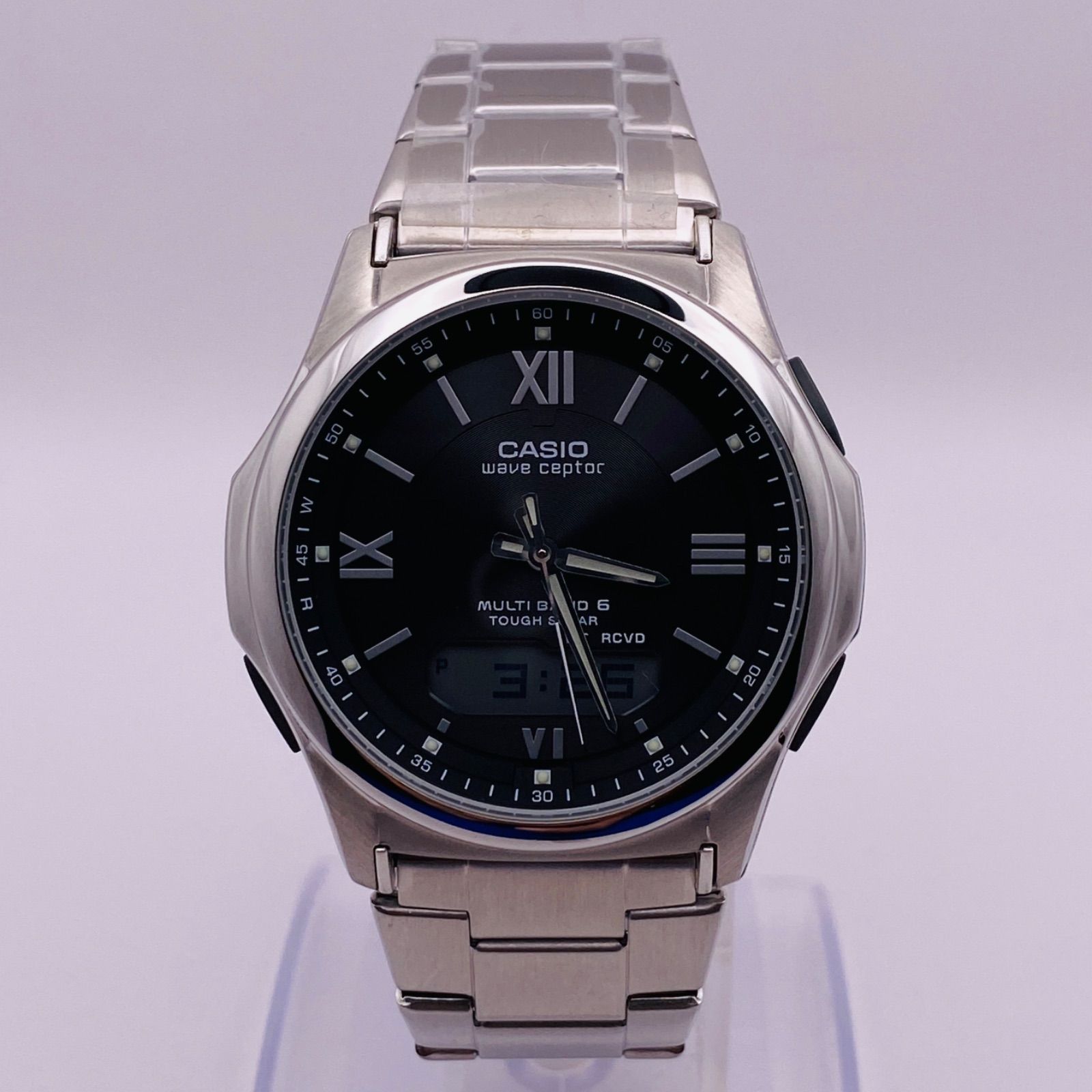 T241）未使用品 美品 稼動品 CASIO カシオ 電波ソーラー Wave Ceptor 