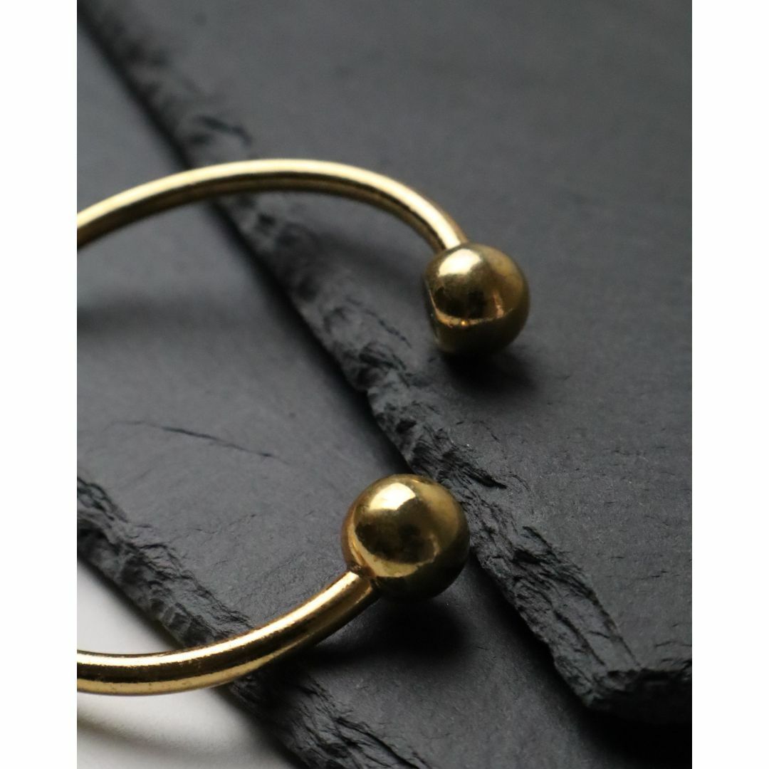 double end ball gold color vintage bangle ダブル エンドボール ゴールドカラー ヴィンテージ バングル ブレスレット