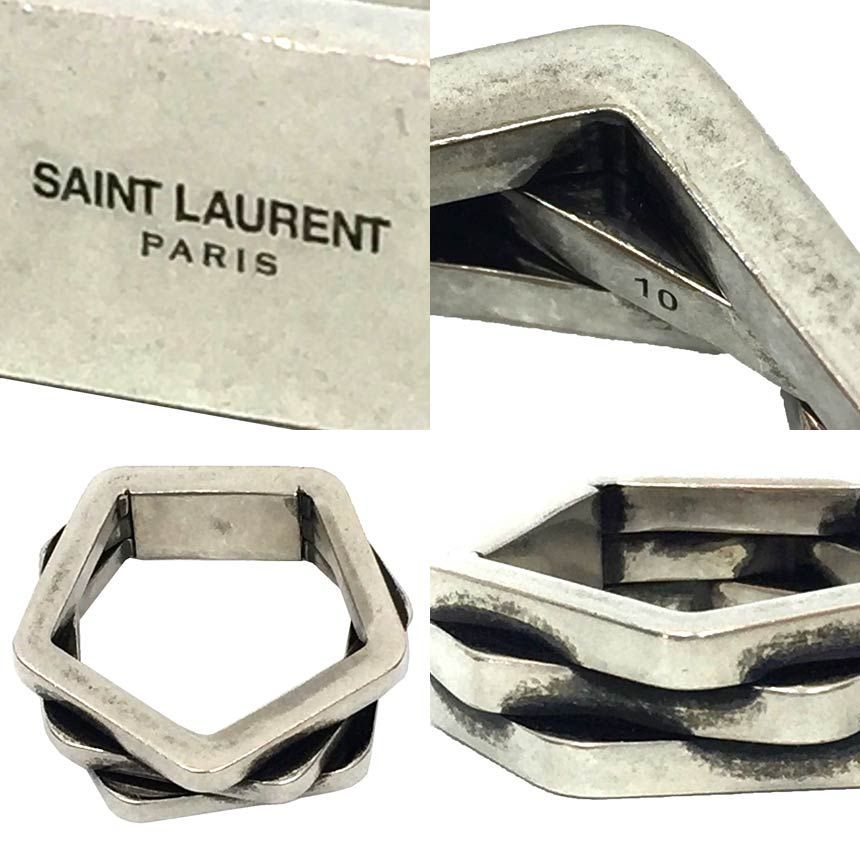 SAINT LAURENT PARIS サンローラン YSL リング 709258Y15008142 表記 SAINT LAURENT リング サイズ10