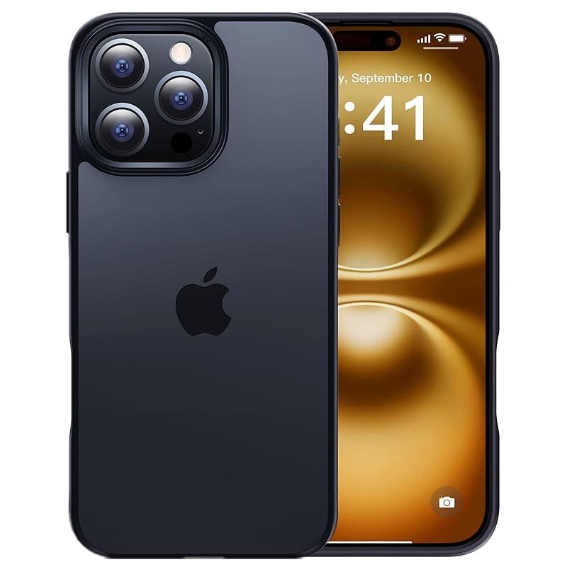 【米軍MIL規格・指紋防止】CASEKOO iPhone 16 Pro 用 ケース 耐衝撃 滑り止め 指紋防止 米軍MIL規格 マット仕上げ ストラップホール付き 黄変防止 耐久性 カバー ワイヤレス充電対応 アイフォン 16 