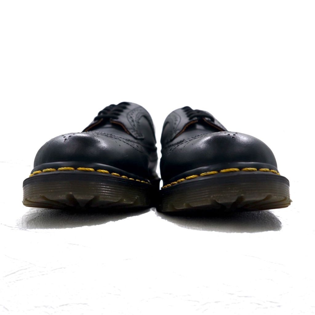 Dr.Martens ウィングチップ ブローグシューズ 靴 レザー 本革 26 Dr.Martens】 バイカラーウィングチップレザーブーツ | albino