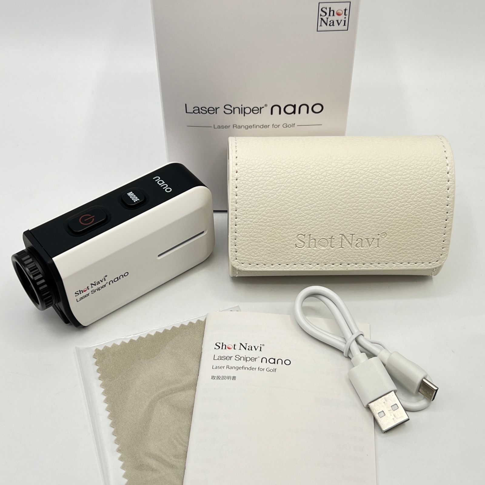 ShotNavi Laser Sniper nano WH ホワイト レーザー距離計 レーザースナイパー ナノ ショットナビ 本体