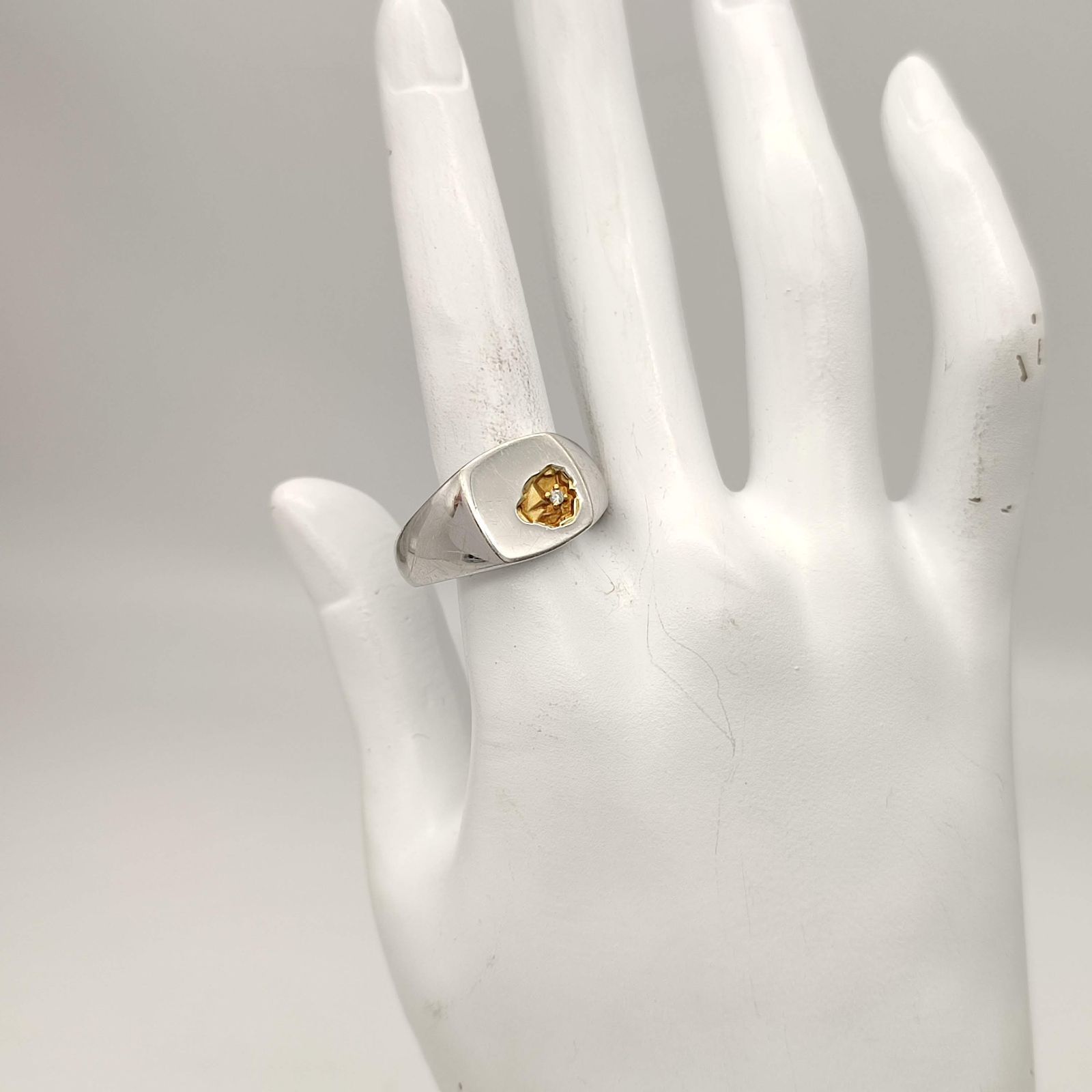 美品】Tom Wood トムウッド Mined Ring Small Diamond