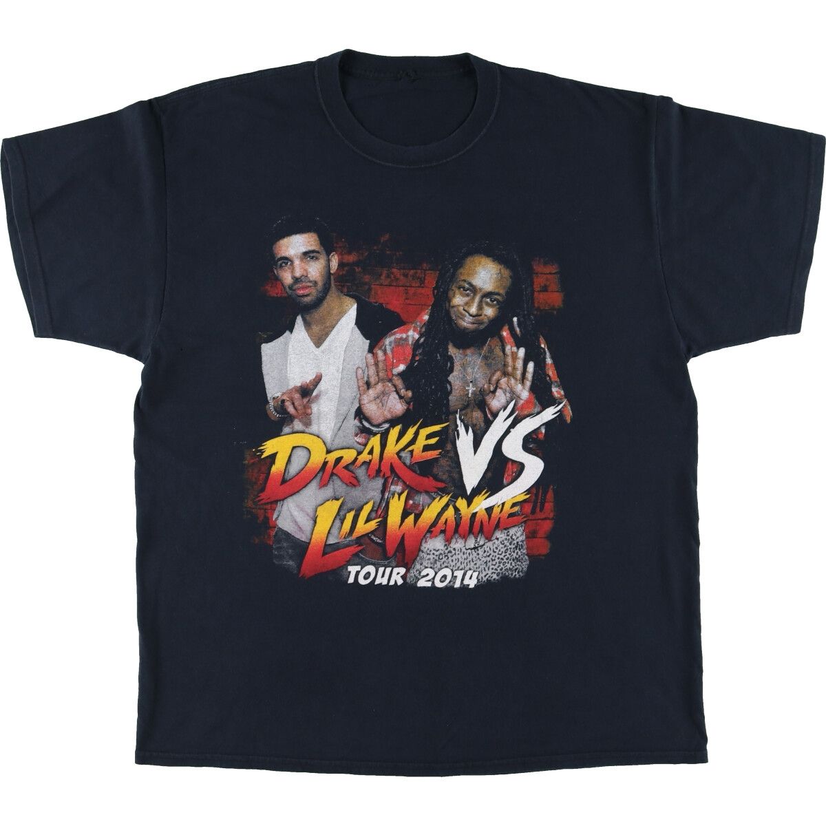 古着 DRAKE VS LIL WAYNE ラップTシャツ ラップT メンズL/eaa457082