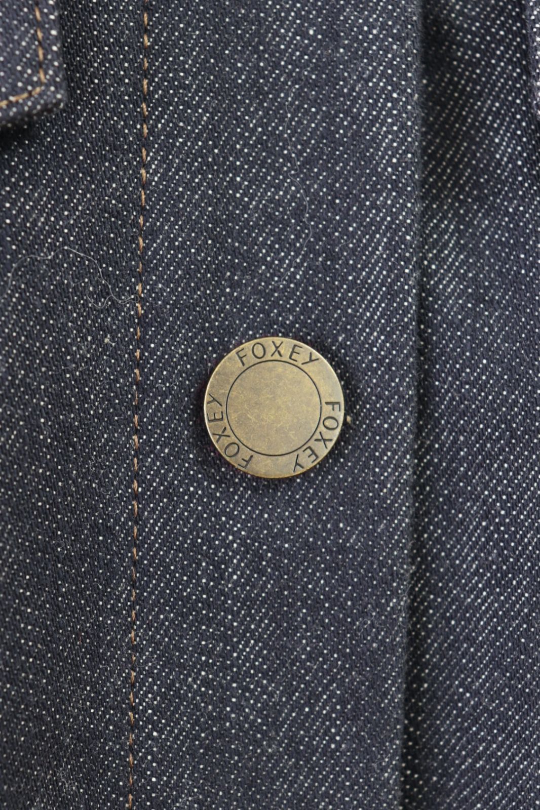 FOXEY Mink.GJ ミンクファーデニムジャケット 40913 紺/ネイビー