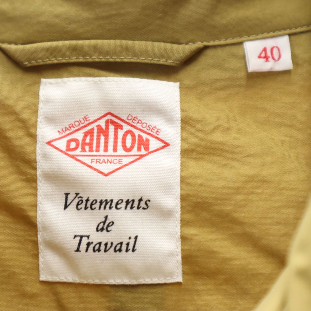 ダントン 日本製 ステンカラーコート 40 カーキベージュ系 Danton