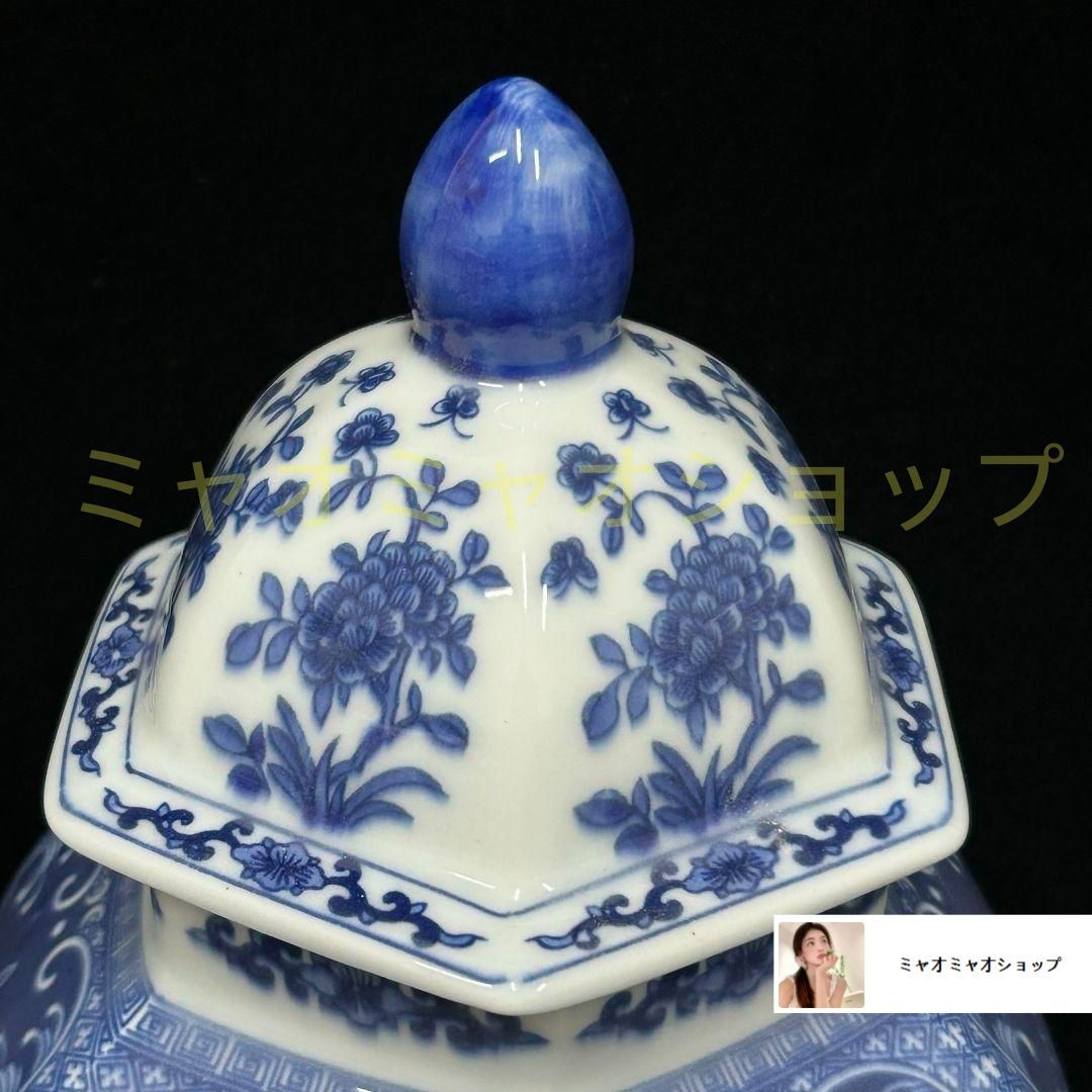 清乾隆青花人物花鳥六方賞瓶 景徳鎮 陶磁器 装飾品 現代工芸品 美術品 置物 清乾隆青花人物花鳥六方賞瓶 景徳鎮 陶磁器 装飾品 現代工芸品