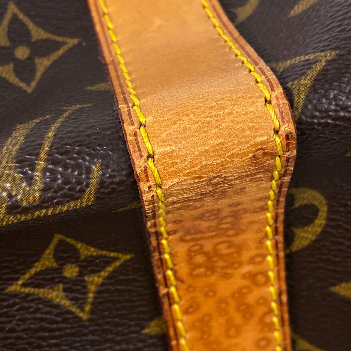 ルイヴィトン モノグラム キーポル55 ブラウン ボストンバッグ ハンドバッグ LOUIS VUITTON ボストンバッグ モノグラム キーポル55 ブラウン