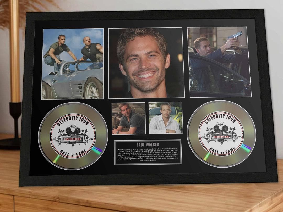 ポール ウォーカー ワイルド スピード 映画 フレーム 証明書付き-1