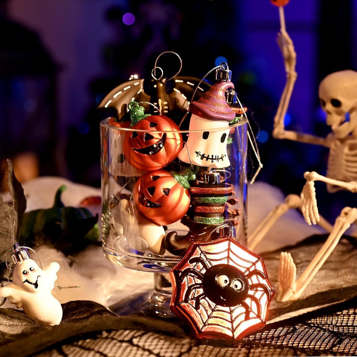 在庫セール】オーナメント 12個入り 可愛い ハロウィン 飾りつけ 