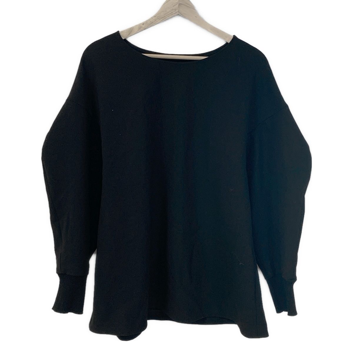 ENFOLD エンフォルド 長袖カットソー サイズ38 M レディース - 黒 長袖