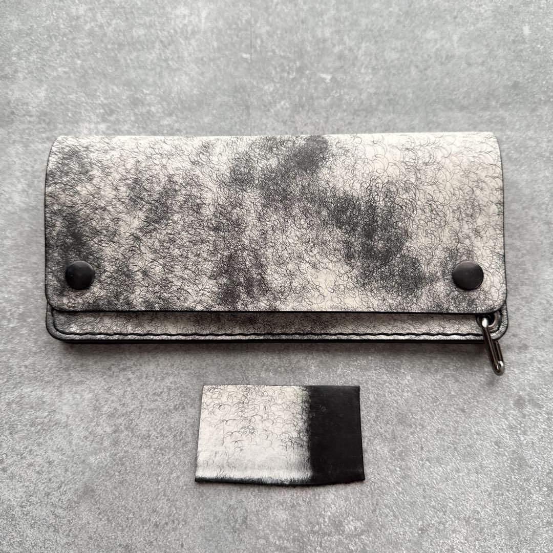 オールブラック 本革トラッカーウォレット 二層タイプ マルゴーフォグ ネロ ロングウォレット ウォレット アメカジ