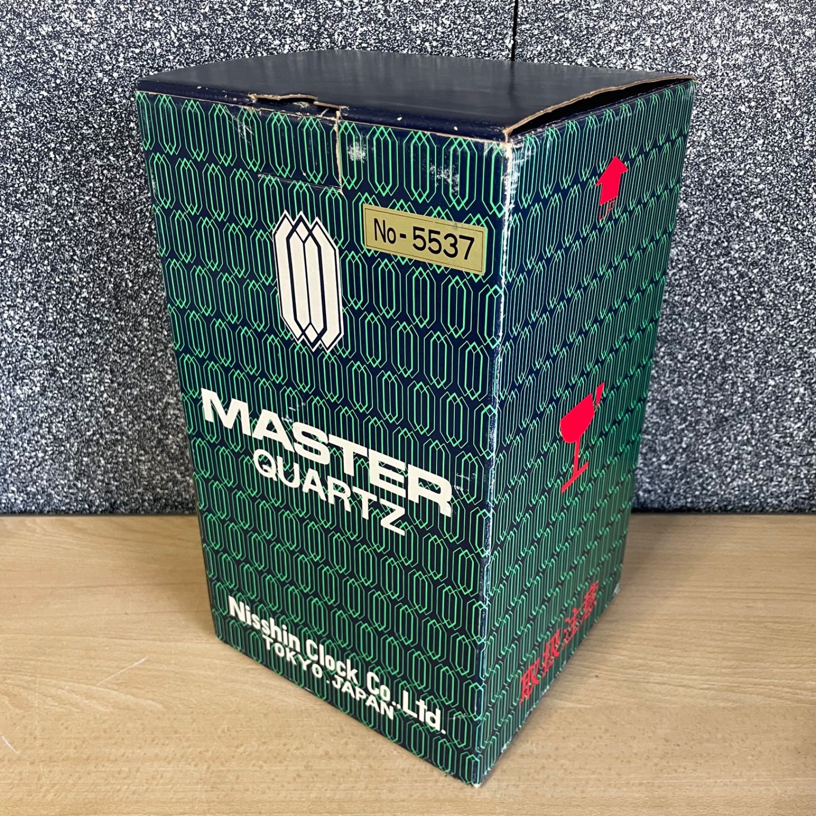 ♭ 日新時計 MASTER QUARTZ 高級水晶置時計 Nisshin マスタークオーツ 