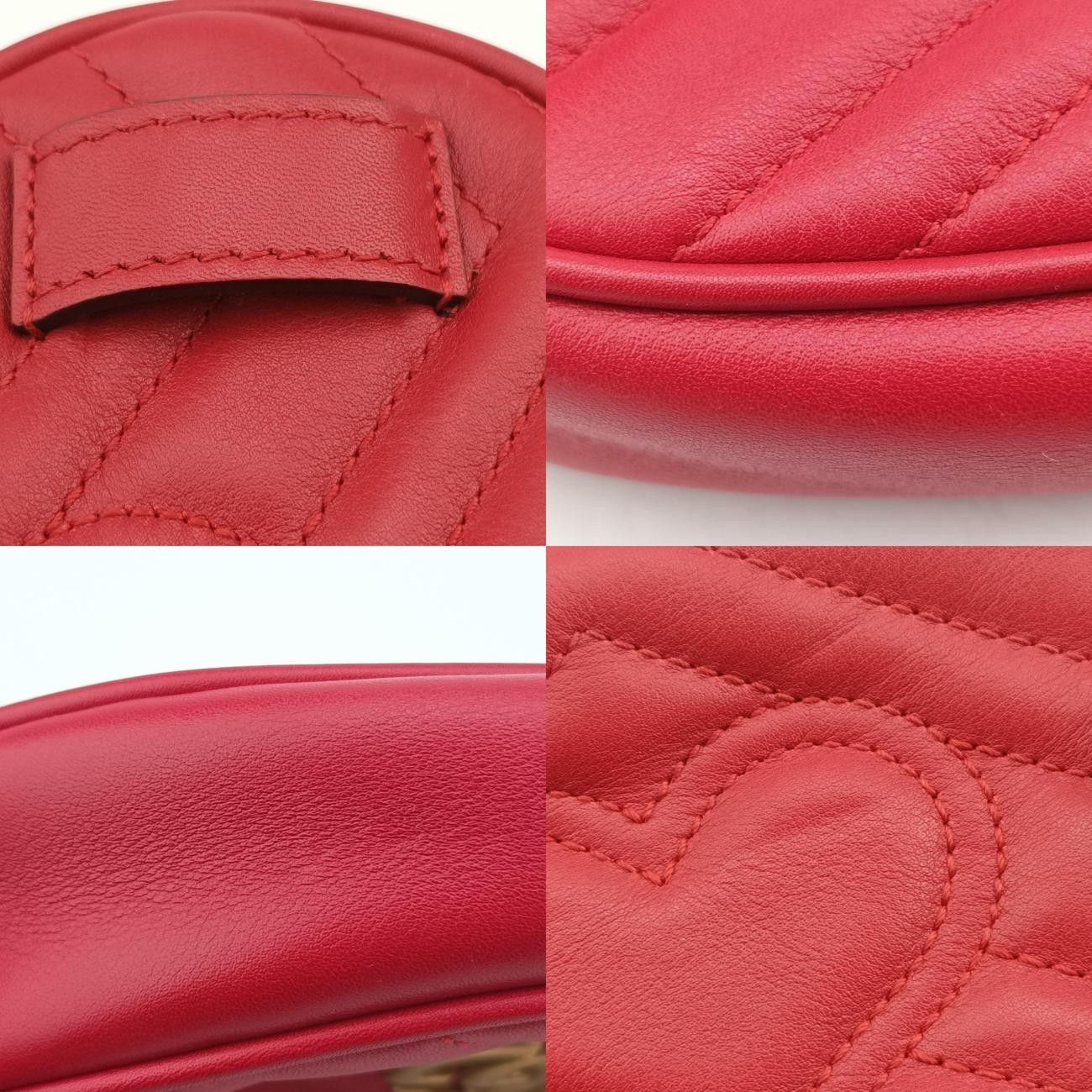 グッチGucciGGマーモントレッドレザー476434G023687710