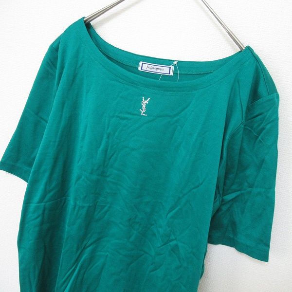 ◯ Yves Saint Laurent ラインストーン ロゴ カットソー / イヴ