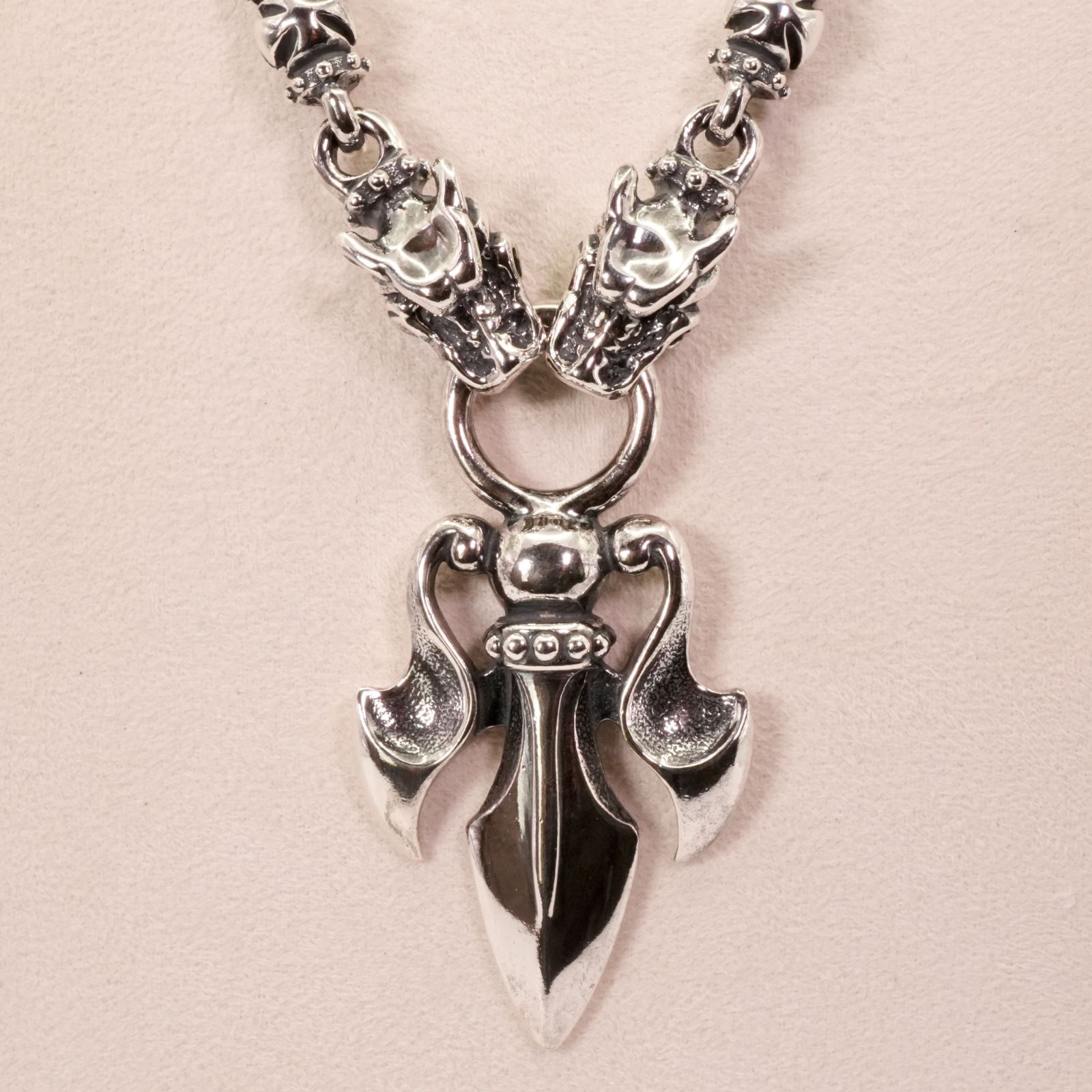 極希少 トラヴィスワーカー トライデントドラゴン トグルネックレス/24