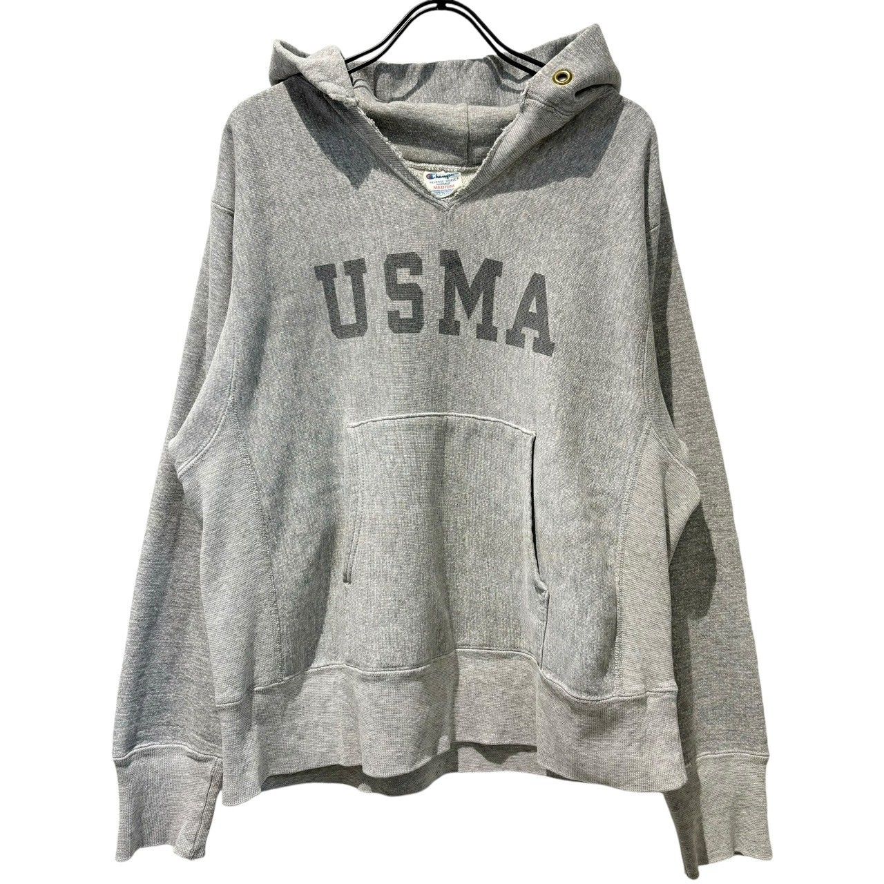 Champion (チャンピオン) 80s Vintage USMA 染み込みプリントパーカー 