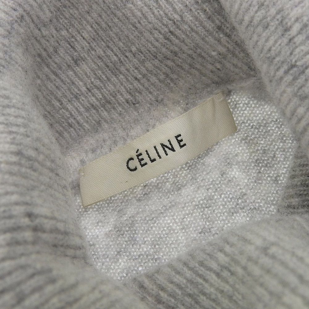 超美品 セリーヌ CELINE フィービー期 アイコニック CHUNKY KNIT SWEATER TURTLE NECK タートルネック チャンキーニット S