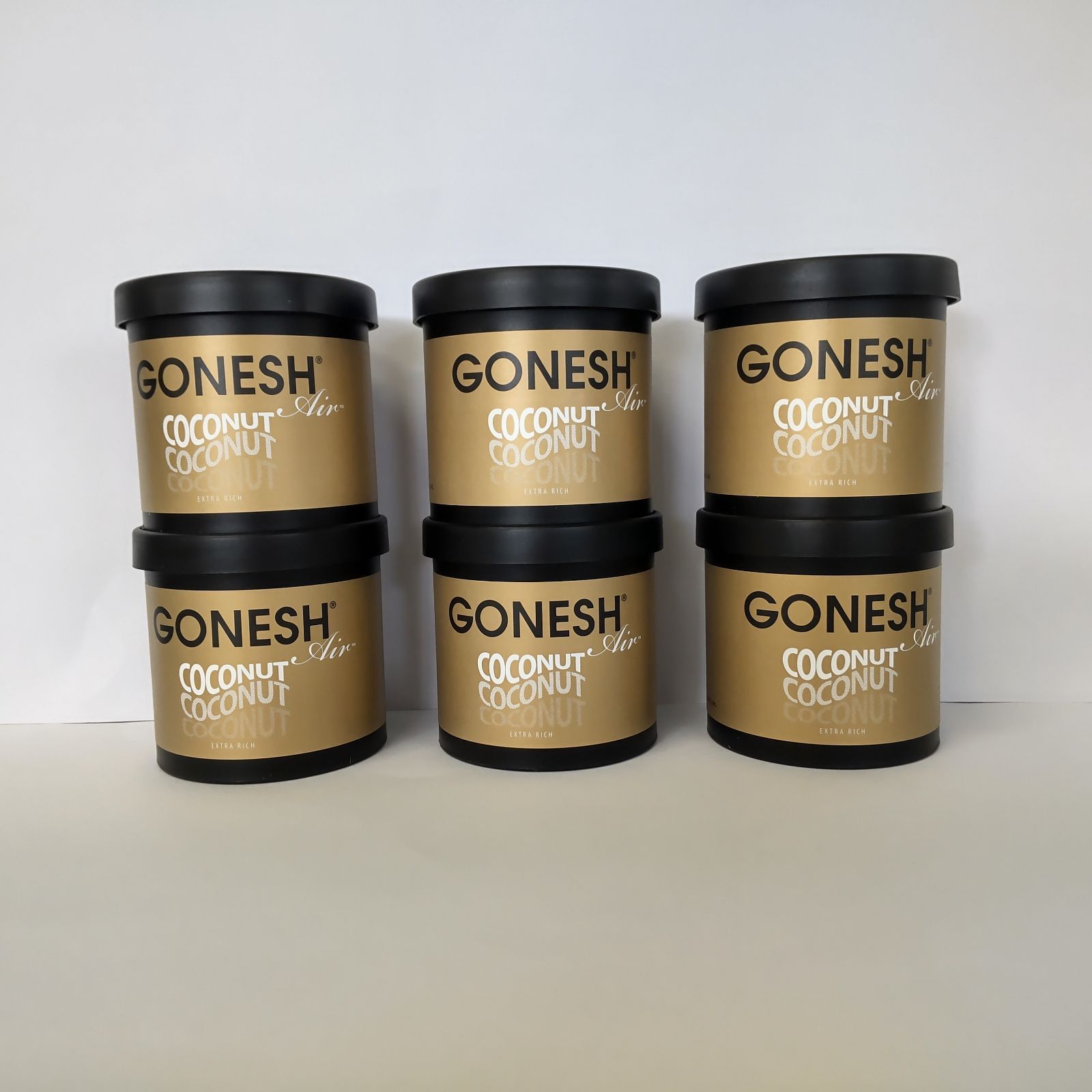GONESH ガーネッシュ ゲルエアフレッシュナー ココナッツ 6個