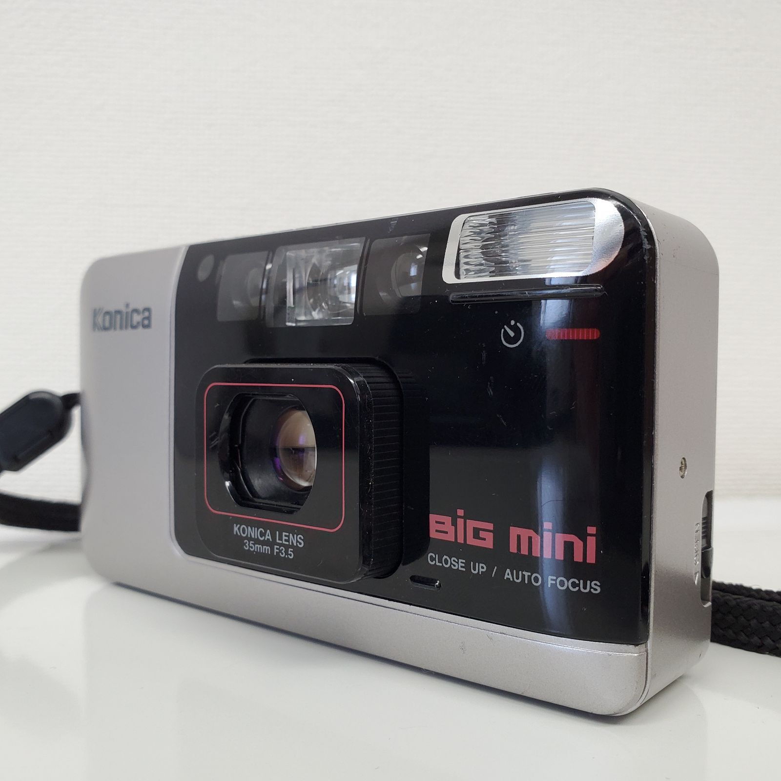 通電・基本動作確認 コニカ Konica ビッグミニ BiG mini 初代 シルバー 35mm コンパクトカメラ フィルムカメラ
