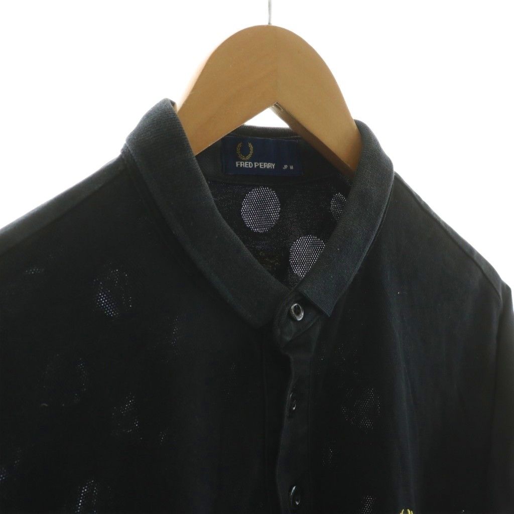 フレッドペリー　ポロシャツ フレッドペリー FRED PERRY ポロシャツ 半袖 ドット 刺繍 M