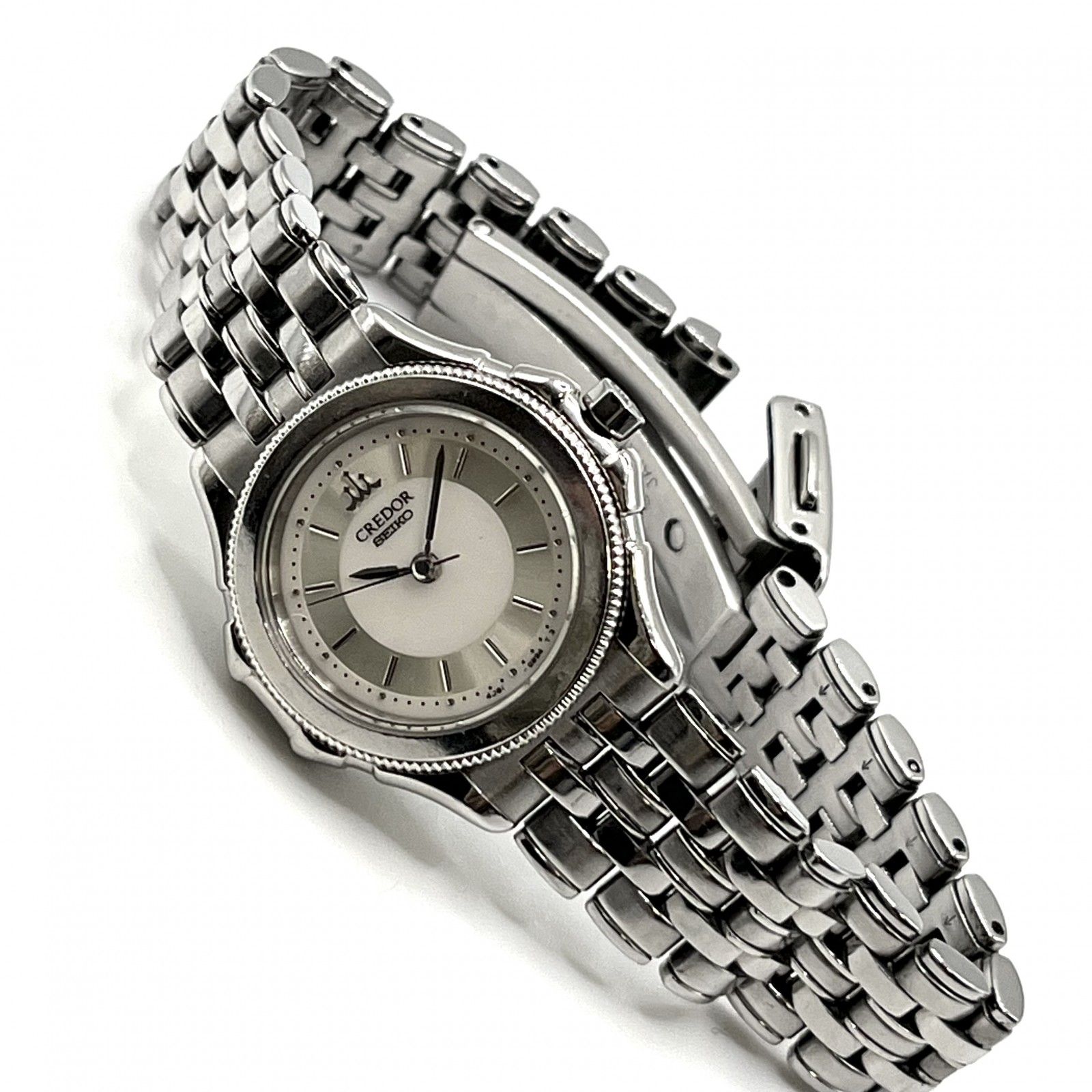 SEIKO CREDOR クレドール 4J81-0B20 レディース 腕時計 18金ホワイト 