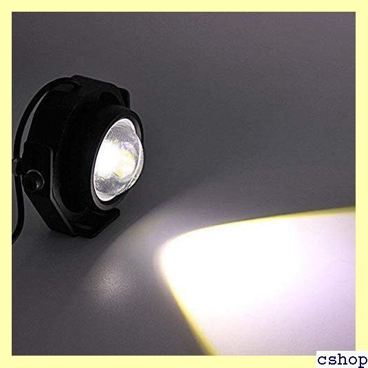 Wellvie LED バイク 自動車 フォグランプ ライト 補助 防水 汎用